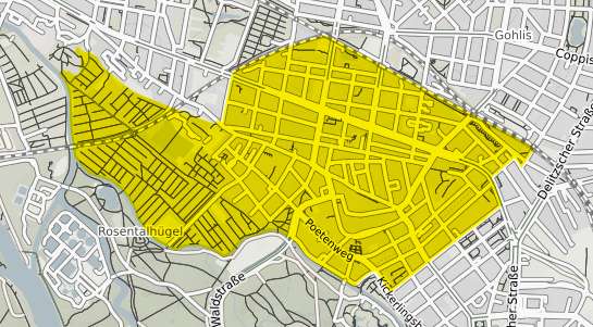 Immobilienpreisekarte Leipzig Gohlis S&uuml;d